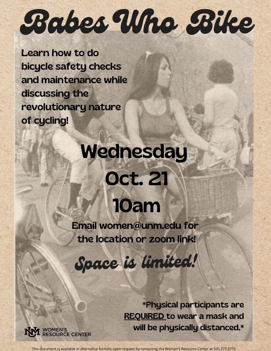 Next week! RSVP by emailing women@unm.edu