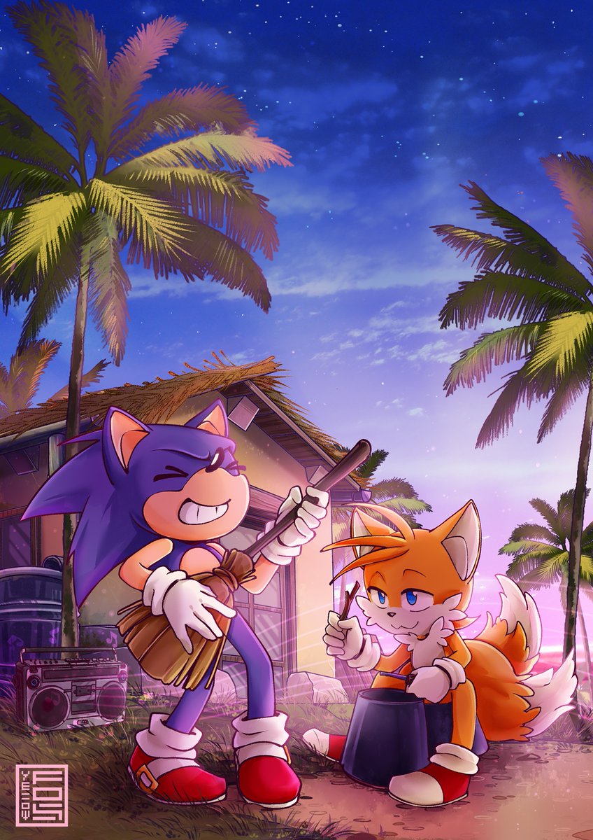 Sprx_Fox's tweet photo. This artwork filled the pages of Sonic-related music artbook. For SuperSonicCon festival.
Guess any of us sings along with our favorite band, helping them to perform our favorite song x)
#ssconline #SSC2020 #SuperSonicCon #Sonicfanart #Fanart #Sonic #Tails https://t.co/4UDbzczedX
