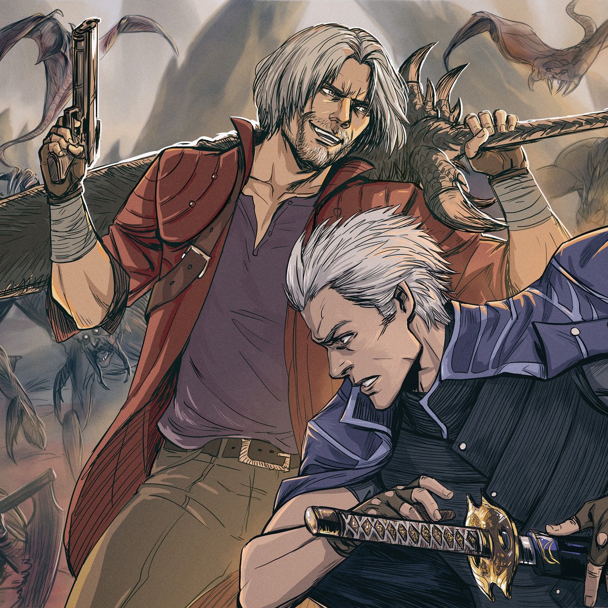 Sons of Sparda #sonsofsparda #Dante #Vergil #DevilMayCry #DMC5 #capcom #DMC5...