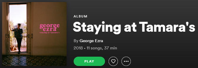 #13 - Paradise - George Ezra
