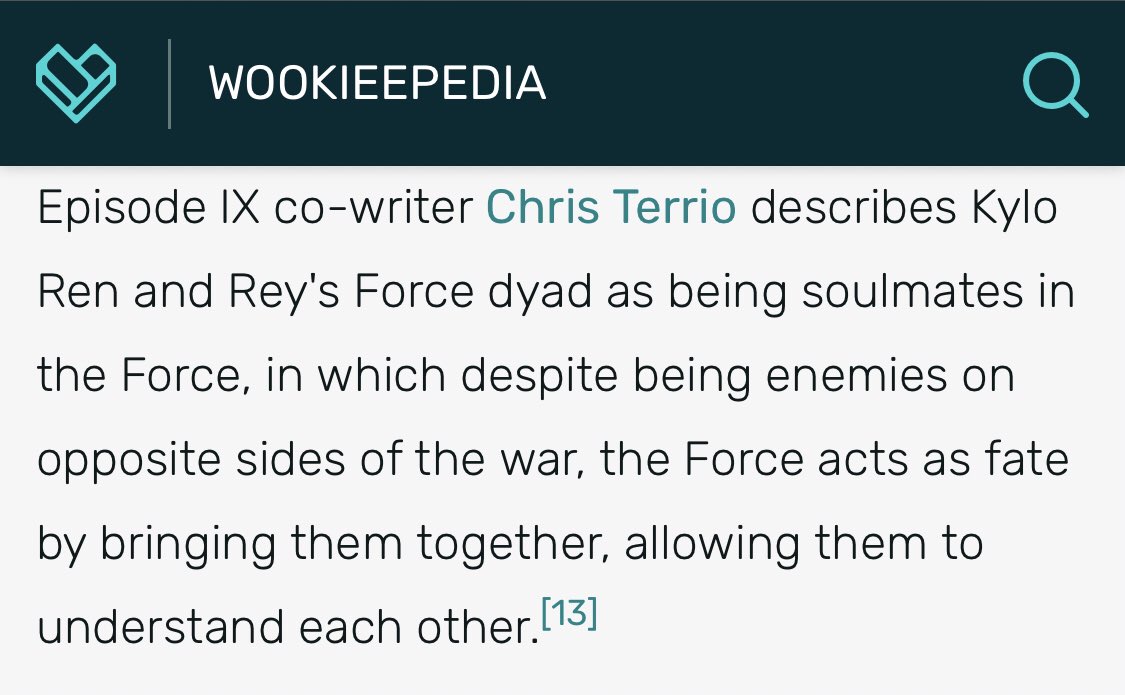 Let’s sit with the term dyad within the SW universe for a sec