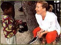 Emma Thompson in South Africa for ActionAid’s, women rights work. (more than once)  http://news.bbc.co.uk/2/hi/talking_point/3245021.stm https://m.youtube.com/watch?feature=plpp_video&index=1&list=PL7270D6753B1B94DD&v=aoizQ6Dtna0