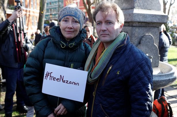 Emma Thompson joined the campaign/march calling for the release of Nazanin Zaghari-Ratcliffe, the British-Iranian mother who has been in jail in Iran for nearly 19 months.