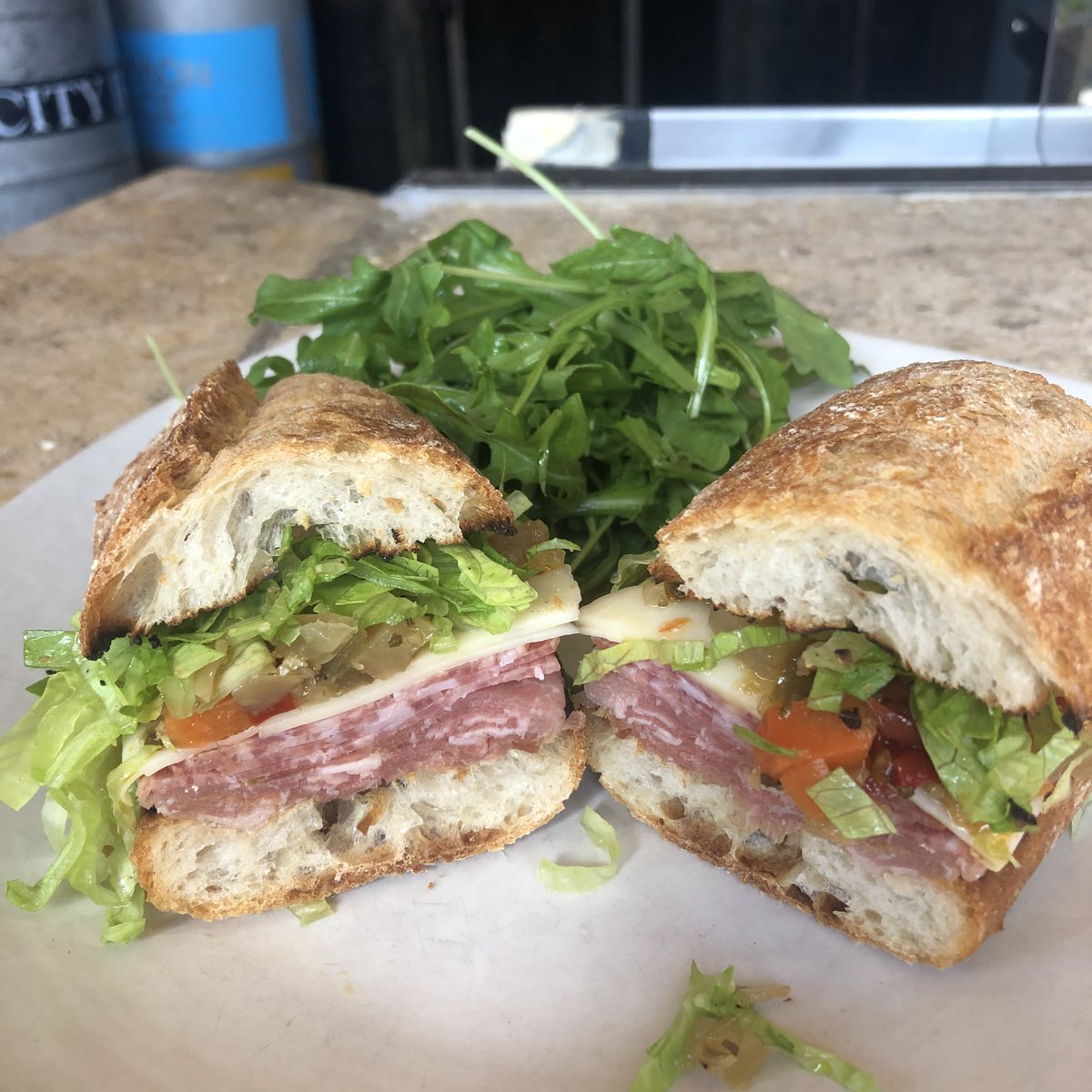 New on the lunch menu-Turkey Rueben, Italian Panino, Faroe Island Salmon &amp; Black Rice Bowl, Chicken Mole Tacos &amp; Vegetarian Mole Tacos.