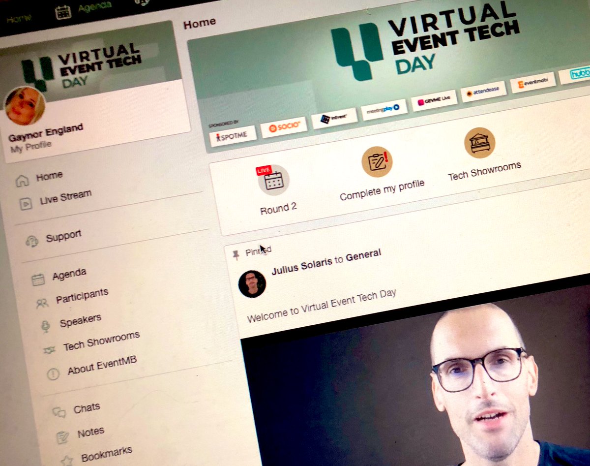 Lots of inspirational speakers &amp; content at #VirtualEvent Tech Day! Great job team #VETD20 🙌 Being from #Nottingham I loved the quote #VirtualEvents are here to stay just like another arrow in your quiver 🏹 #eventprofs @AbstractVirtual ⚡️