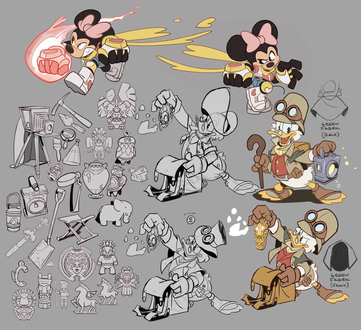 Apparently  @seangallowayart worked on this game and made the most badass version of Minnie Mouse in Disney history?!