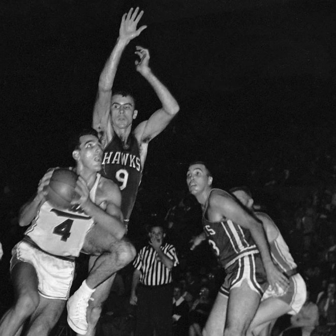 Dolph Schayes and Bob Pettit: ThreadI love NBA history. But even I think of these guys (esp Schayes) as obscure. But they were the greatest PF of the first 40 years of the NBA, until Barkley & Karl Malone came along in 1980s. (Or maybe Hayes in 1970s.)Let's take a look ...