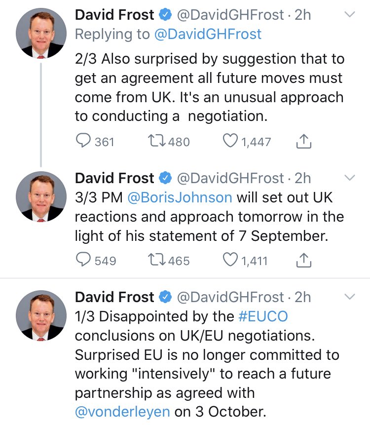 JonHolb's tweet photo. The UK is humiliating itself by staying in these talks. The EU has been clear from the outset that it wants Britain to renounce its sovereignty over fisheries & state aid.
#WalkAwayNow https://t.co/6EeYzCuX3S