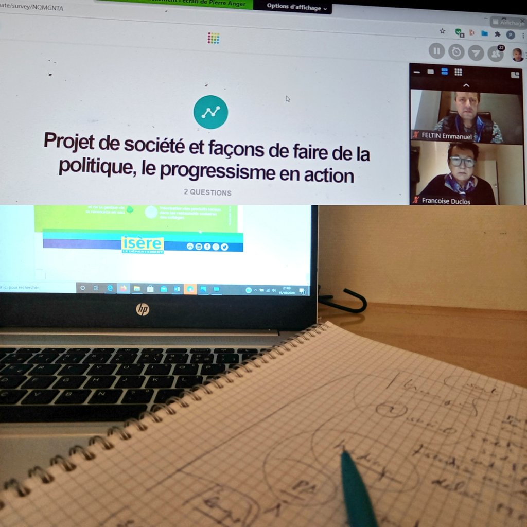 Les Marcheurs de l'Isère poursuivent leurs travaux sur l'avenir du <a href="/CDIsere/">Isère</a> avec leurs élus départementaux, municipaux et parlementaires. 
👉 Oui meme en ateliers numériques on peut oeuvrer pour notre territoire et poursuivre notre ancrage local 😊

#Departementales2021