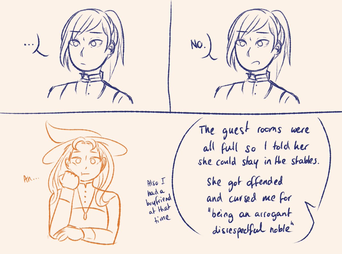 sorry for the amount of text,,,, also knowing Felix he didn't explain the situation and straight-up sent her to the stables #fe3h