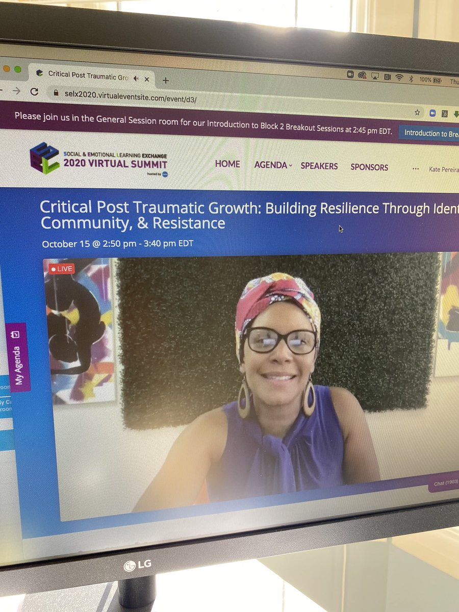 MrsPereira_Gr_1's tweet image. LOVE this incredible breakout session. “Healing and self-care is also resistance”.  @2020SELExchange #2020SELExchange