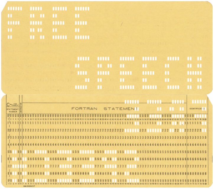 For the 1964 Berkeley Free Speech movement, the IBM punch card (used by UC students to register for classes) was a key symbol of institutional conformity they were fighting. They reclaimed the cards by punching out “Free Speech” and other slogans—and also burned them en masse./1