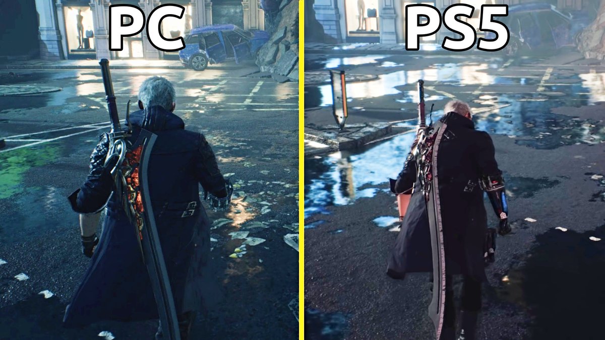 abdurr9871's tweet image. Devil May Cry 5 Special Edition PS5 Vs PC Graphics Comparison (PS5 Ray T... youtu.be/4NXj1iYFtEw #PS5 #DMC5 #GraphicsComparison