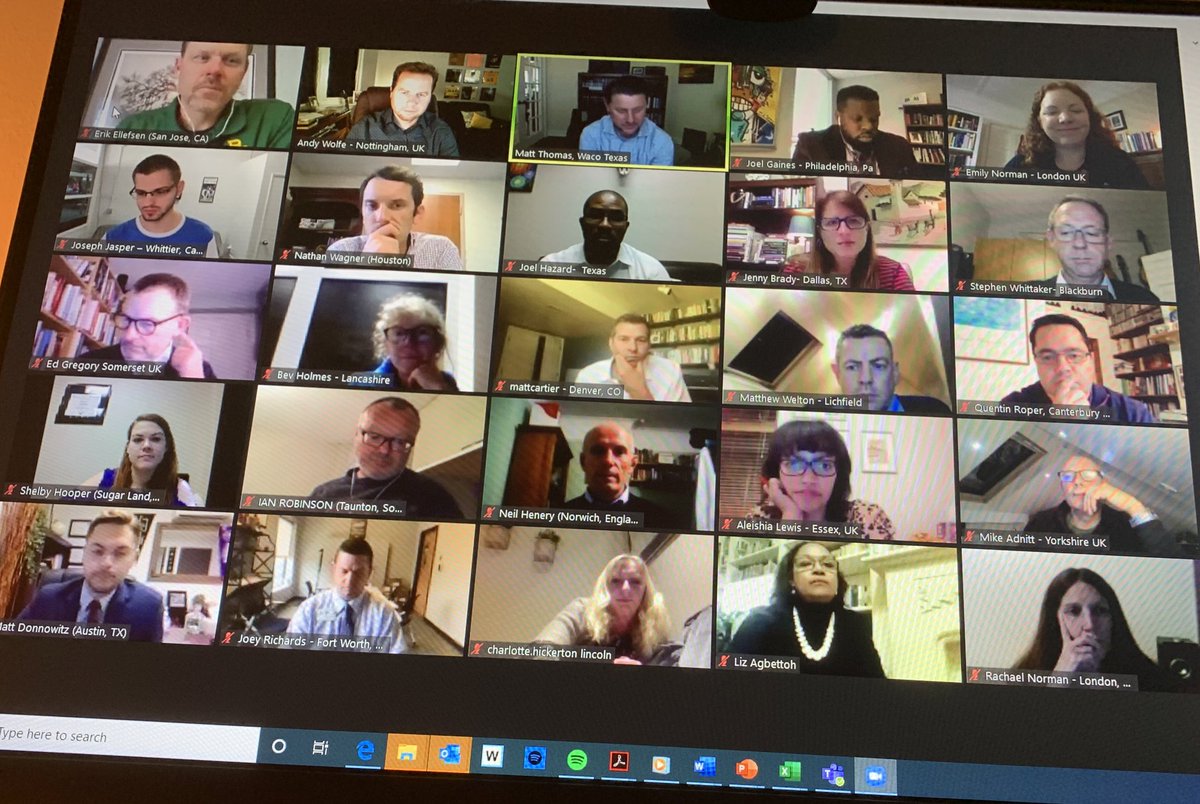 mrawolfe's tweet photo. Beautiful, humbling international diversity network tonight with @CofE_EduLead leaders from 🏴󠁧󠁢󠁥󠁮󠁧󠁿 and inspirational leaders from across 🇺🇸 😎

We are striving together with a deep collective ambition to improve diversity and inclusion. 

A journey we can only take together. https://t.co/tEbMFRj5Ut