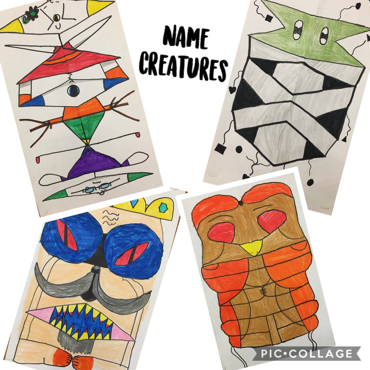MsKhalfanOCT's tweet image. Name Creatures... a fun way to learn the Element of Design - Shape and Form. @Brookmede #arteducation #shapeandform #creativity @radha_tulsi