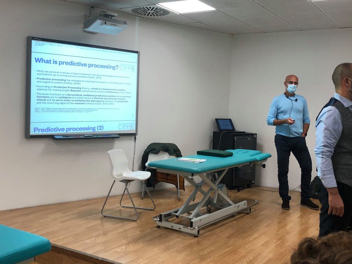 JEsteves_osteo's tweet image. Introducing #predictiveprocessing #activeinference #FreeEnergyprinciple #enactivism to #osteopathy students in #italy #pain #complexpatients #therapeuticalliance #personcentredcare @COMEColl