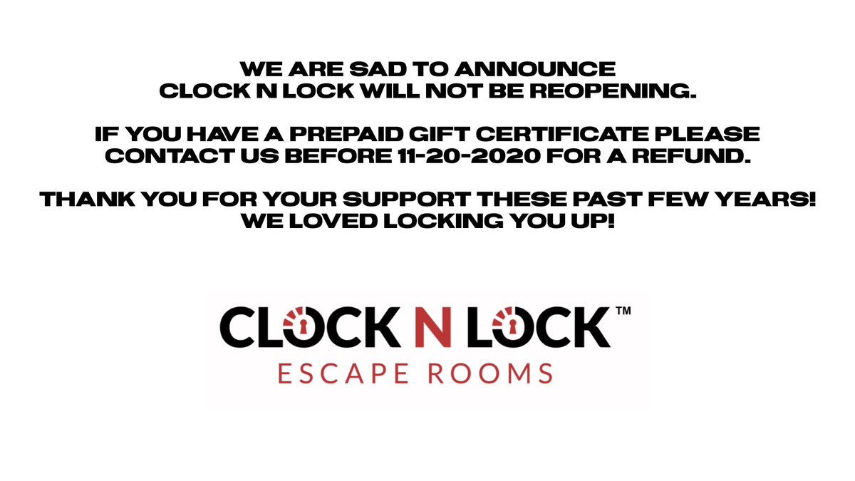 ClockNLock_Kzoo's tweet photo. Thank you to everyone who came out and played our games!  We loved locking you up! https://t.co/Ougoesd91h