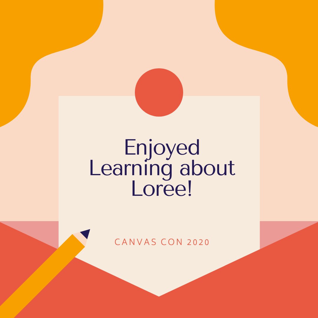TheRespiratory1's tweet photo. Thanks to the @LandOfLoree Team, they were helpful in showing their Canvas LTI. Definitely, helps enhance the interactivity and UX/UI for Canvas Courses. #teamloree #CanvasCon2020 #instructionaldesign https://t.co/xbJY0EhMWc