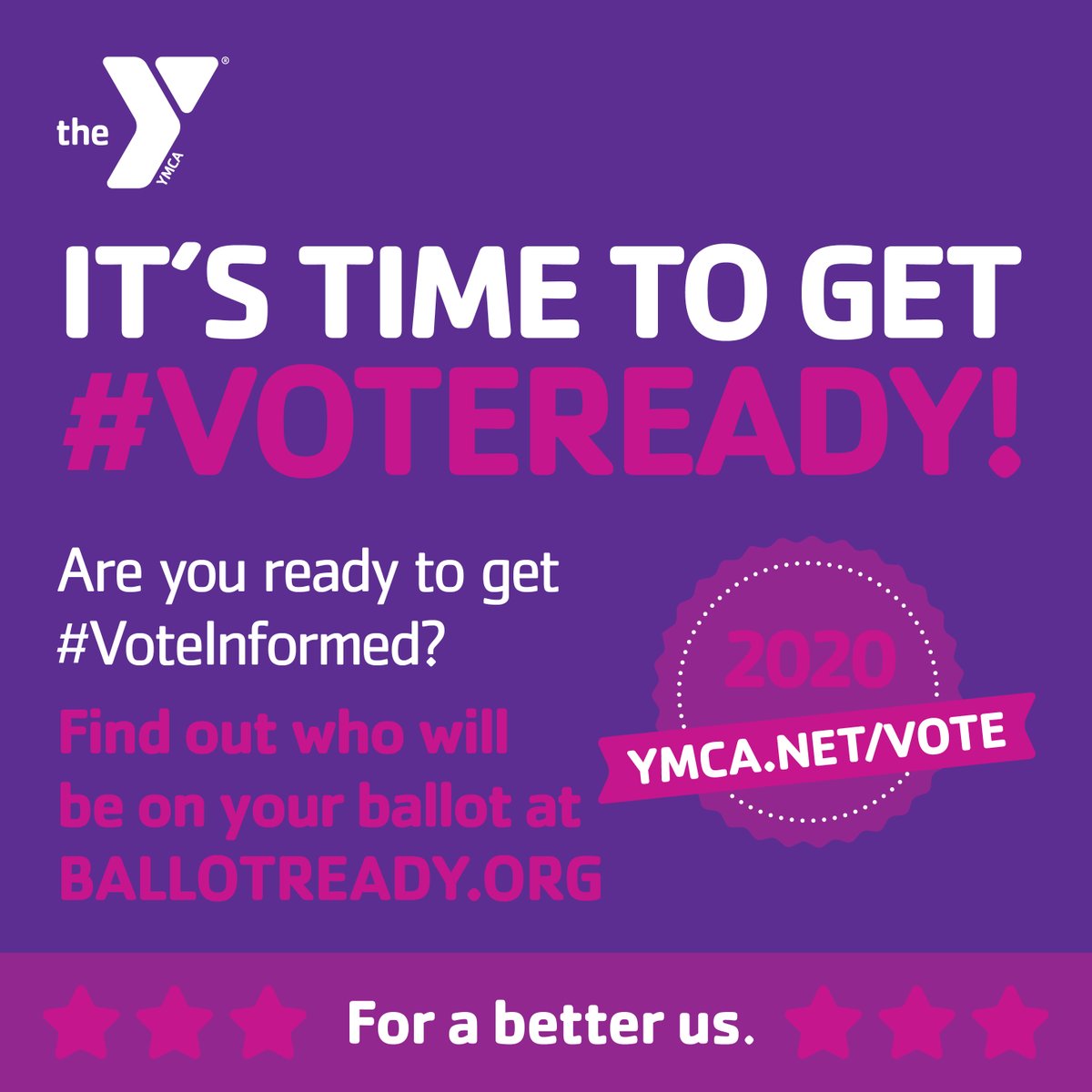 YMCA Greater Boston (@ymca_boston) on Twitter photo Step 1: Get #VoteInformed today by visiting <a href="/BallotReady/">BallotReady</a> voter guides: ballotready.org
Step 2: Like and retweet to help friends and family get #VoteReady! Step 1: Get #VoteInformed today by visiting <a href="/BallotReady/">BallotReady</a> voter guides: ballotready.org
Step 2: Like and retweet to help friends and family get #VoteReady!