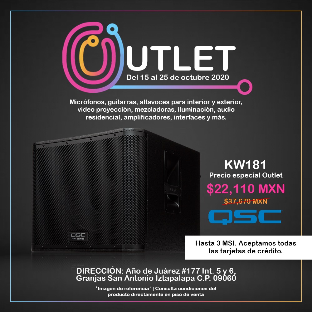 ¿Estás listo para nuestra gran venta #Outlet?

‼️ 15 al 25 de octubre, no te lo puedes perder‼️ 

➡️ Para asistir es necesario acudir con cubrebocas, pasar por nuestro filtro sanitario y registrarse previamente en este enlace: conta.cc/3dnLf5e