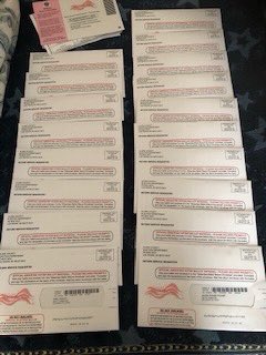 A supporter received ballots for 18 people who do not live at the house he rents in Las Vegas! He doesn’t know any of them. This is a mess!