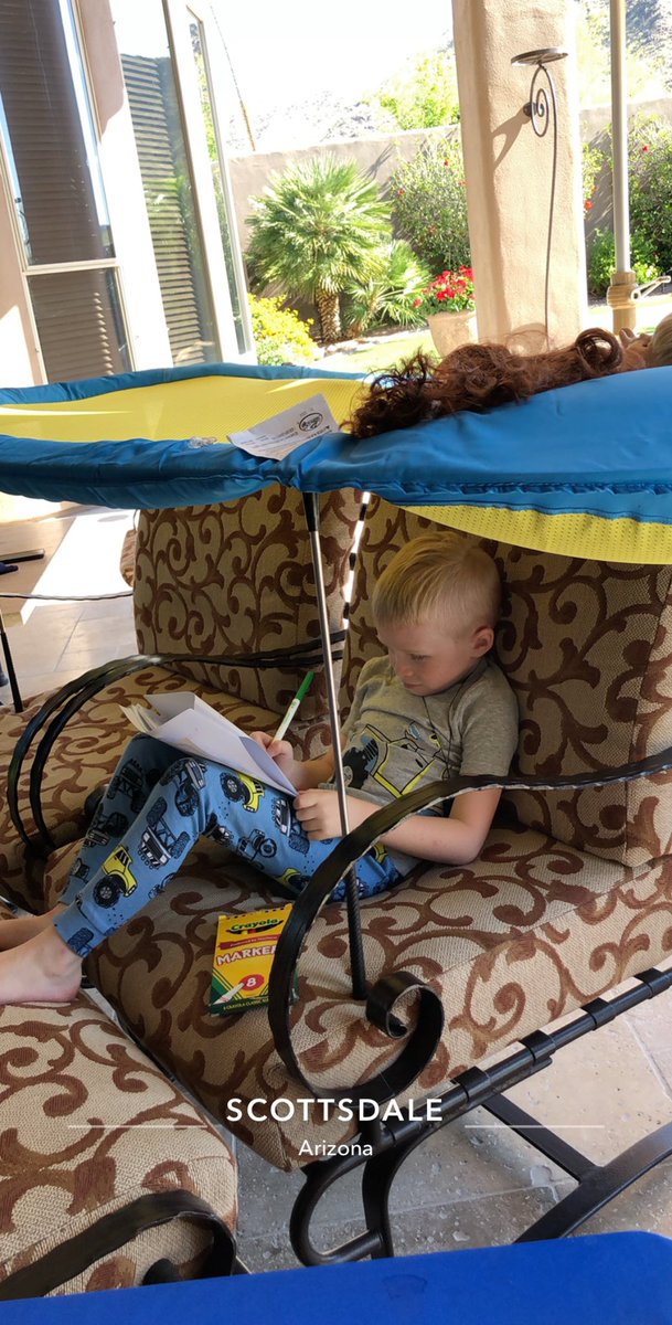 Tiff_Gonzalez's tweet photo. Scottsdale, AZ remote learning at Grandma and Grandpa’s house #remotelearningonthego #makingmemories #covidmemories https://t.co/I00nxw8Trq