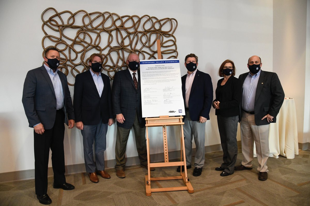 TVAnews's tweet image. We are pleased to announce a historic 10-year extension of the @NABTU's Project Labor Agreement. This agreement will help keep  low-cost, reliable, clean energy flowing to the more than 10 million residents of the Tennessee Valley!