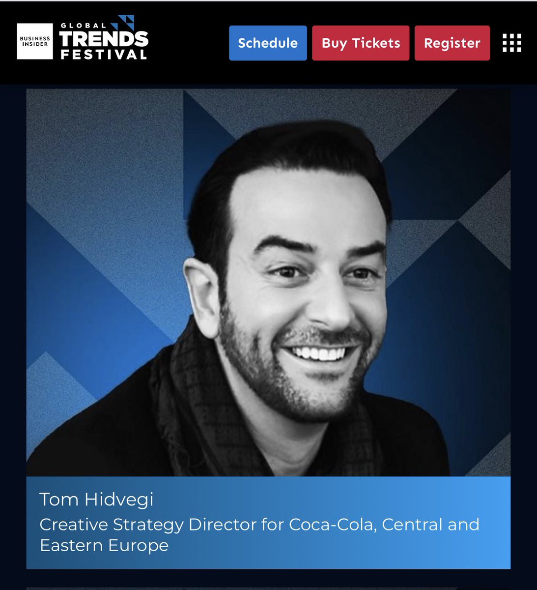 tmhdvg's tweet photo. See you at the business insider global trends festival ! https://t.co/HNscGAAulj