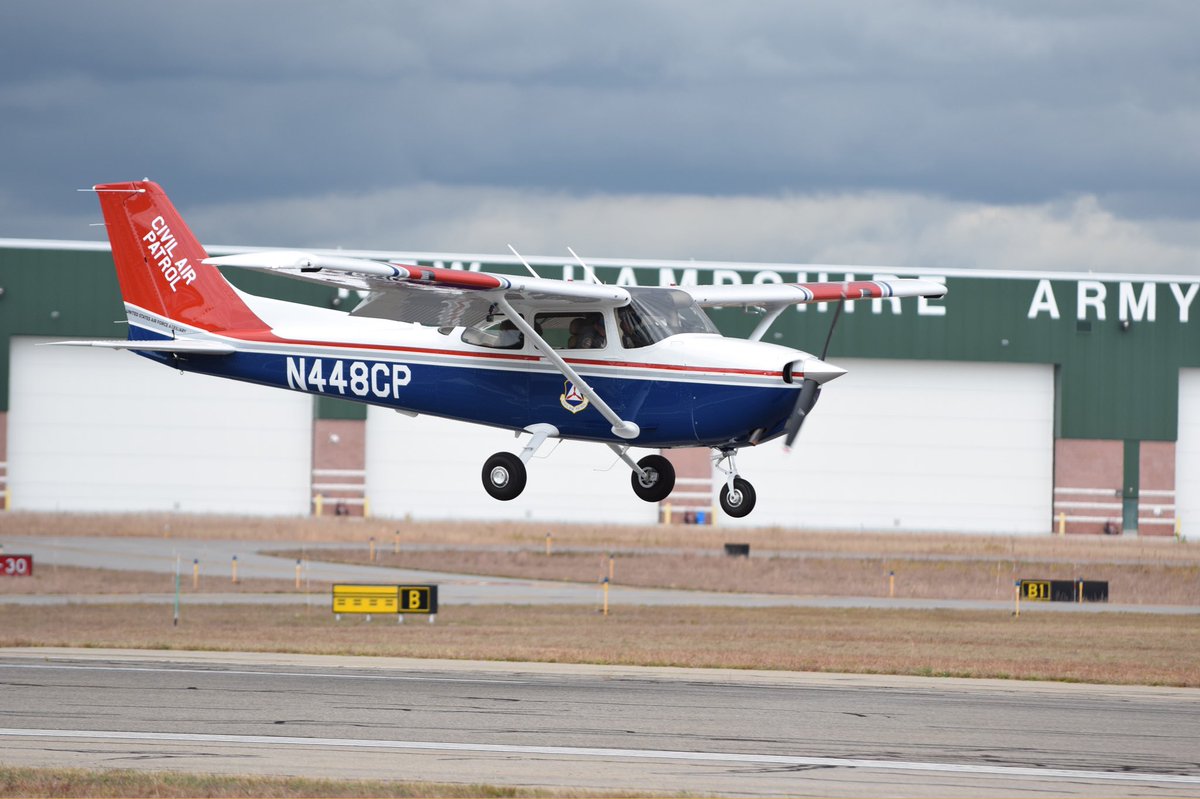 CAPinNH's tweet photo. New Hampshire Wing @CivilAirPatrol welcomes the newest @Cessna 172 “Skyhawk” to the wing’s fleet—flown 1,300 miles to Concord by Lt. Col. Peperissa &amp; Capt. Donovan right from the factory in Kansas! #FlyCessna

➡️Read about our newest plane at https://t.co/NvueorEwnJ https://t.co/JRbVH62iSu