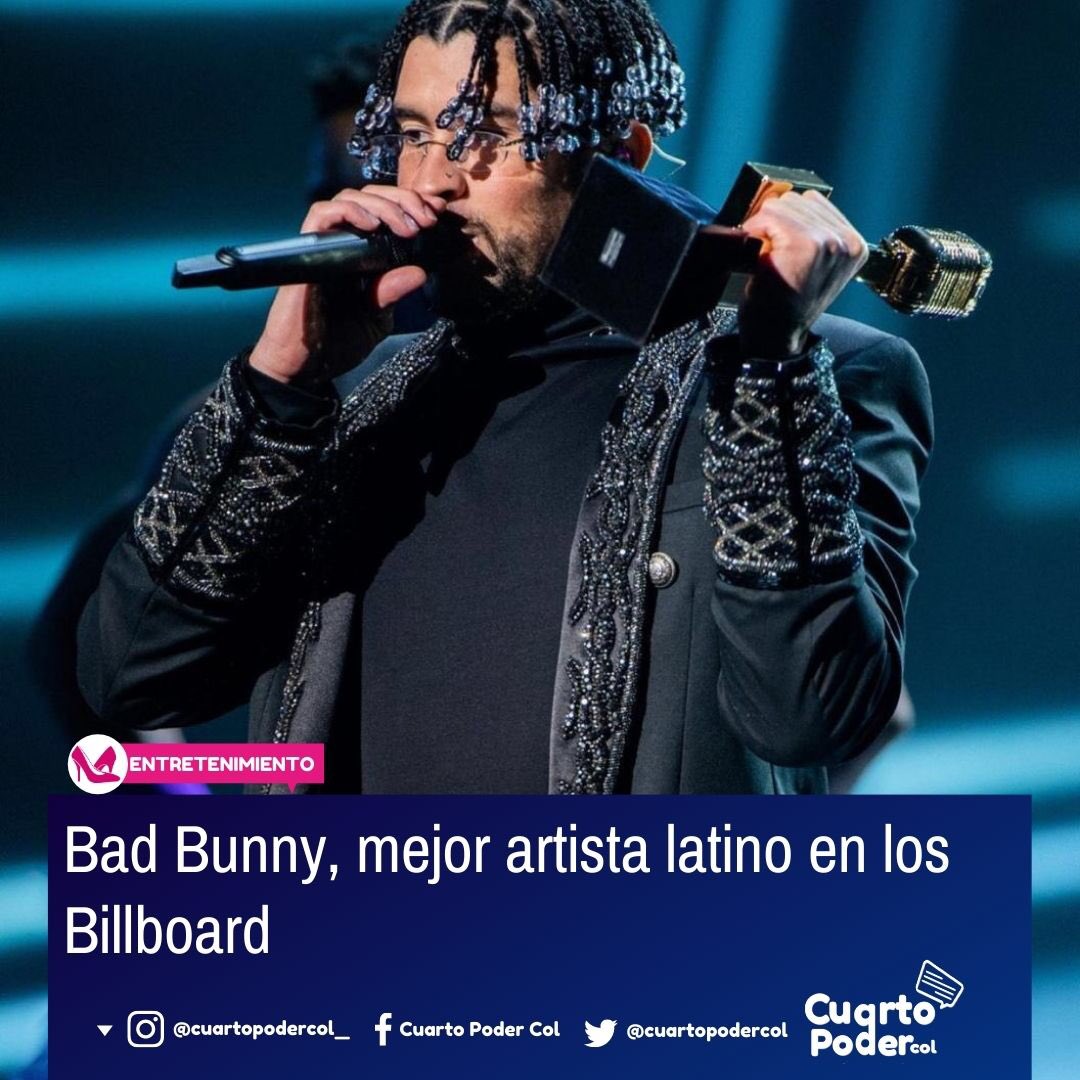 CuartopoderC's tweet image. #Entretenimiento El cantante urbano Bad bunny ganó el premio a mejor artista latino en los #Billboards2020 
.
.
.
.

instagram.com/p/CGYKsm1HEGL/…