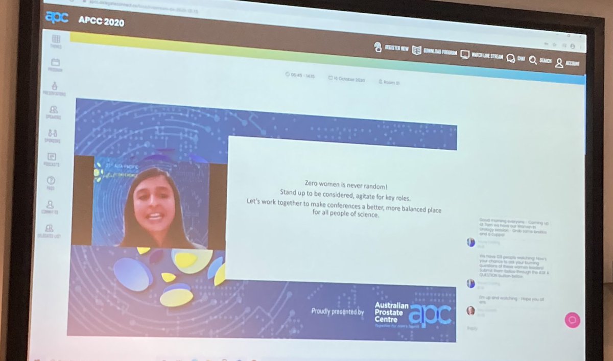 Fantastic talk <a href="/RenuEapen/">Renu Eapen</a> at #womeninurology #apcc20. No more #manels!! <a href="/AustProstate/">APC</a> <a href="/NorrisBriony/">Briony Norris FRACS (Urol)</a>