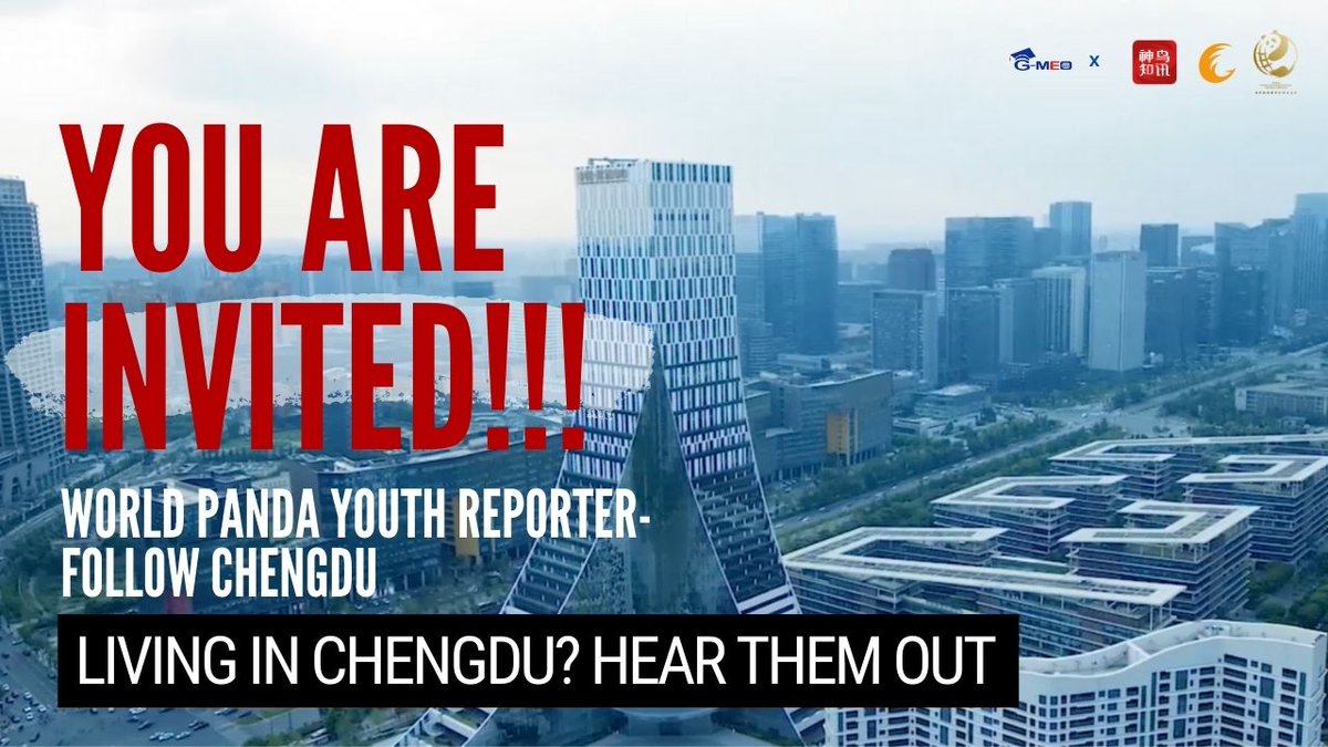 G-MEO partner, #ChengduTV Station had just launched their new project - #WorldPandaYouthReporter - #FollowChengdu. Listen to what people said about their #livingexperience in #Chengdu. 
youtube.com/watch?v=zTRnh1…
