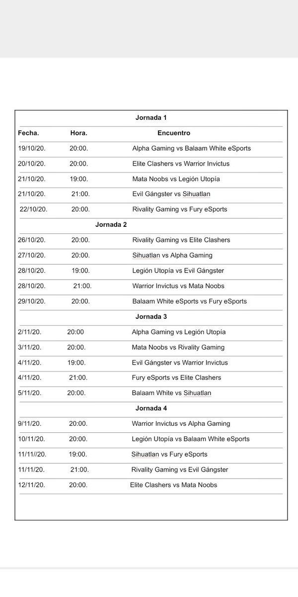 LigaTalentos's tweet photo. 🔴Calendario Oficial Jornada 1-4.

🎧Presentado por @AURIUM_ES con el código "LDMX" recibe un 10% de descuento en tu compra https://t.co/lNiG8YMivu