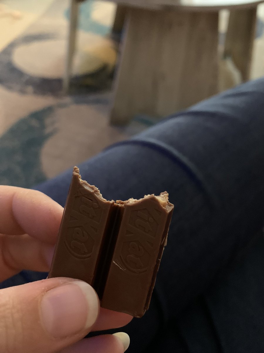 BonafideC's tweet photo. There is only one way to eat a mini Kit Kat. You need to do quality control and sample both sides at once! 🍫 @KITKAT #HalloweenCandyFavourites 
Don’t @ me, you all know I’m right! 🤣😂 https://t.co/hQeH1fKFQK