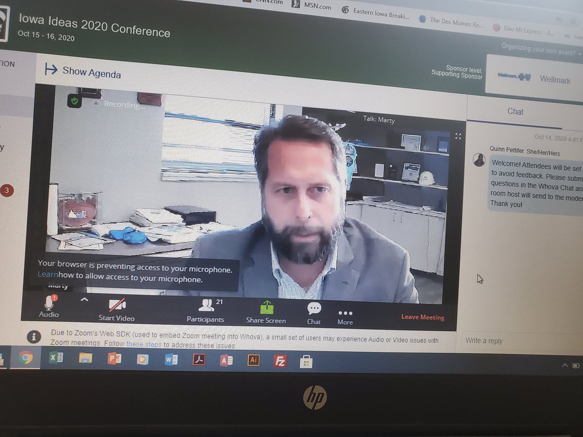 Airport Director Marty Lenss spreading the good word about <a href="/fly_CID/">Eastern Iowa Airport • CID</a> <a href="/iowaideas/">Iowa Ideas</a> conference. #Flylocal #FlyCID