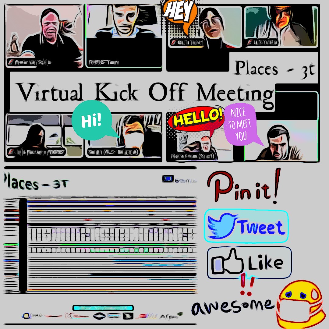 Today we had our first day of the kick off meeting of #Places3T