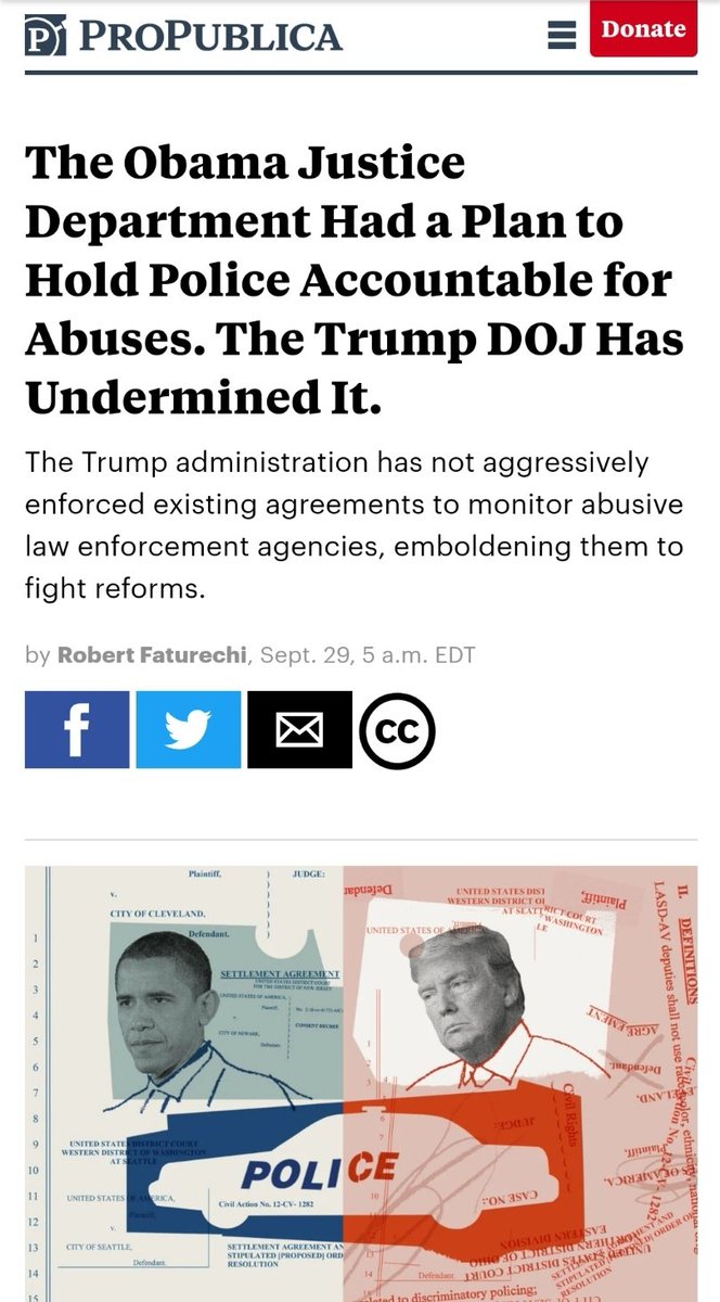 Trump's  #PlatinumPlan promise to create the highest policing standards is bogus considering he encouraged police brutality and ended new investigations & consent decrees for police departments. He committed to a Second Step Act in April 2019 so that's already a promise BROKEN.