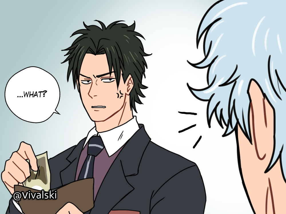 He's broke okay #銀土 
