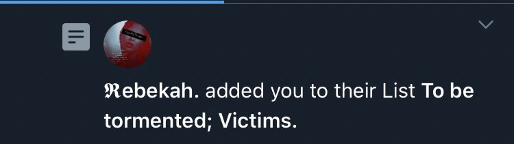 Victims? Ha. You’ve mistaken me with one of the brainless bimbos you play around. 

As for the tormented part. You have in fact been a pain in my derrière for far too long already.