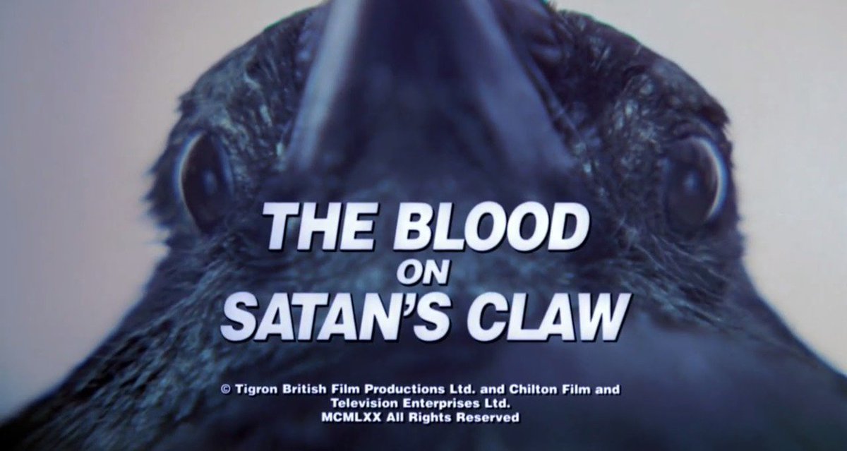 15/31 THE BLOOD ON SATAN'S CLAW (1971)The unearthing of a skull in a field unleashes evil supernatural forces that threaten a 17th century English village.Claustrophobic, with a rare atmosphere of malevolence. Evil seems to seep through the soil.  #31DaysOfHalloween