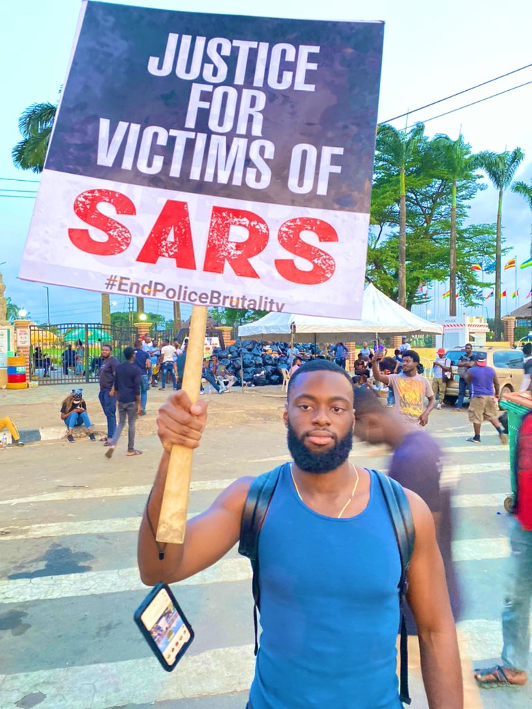 So many HANDSOME Nigerian youths came out for the  #EndSars Protest & I have a thread to prove my claims   #HandsomeNigerianYouthsAtEndSars(Alausa Hot & Charming Protesters)Ladies, Pick your handsome bobo & we will help you find his @ - THREAD (Category 1)