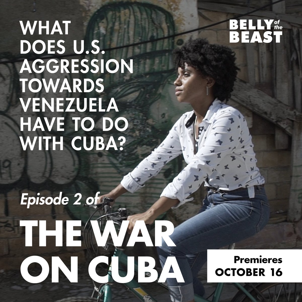 Episode 2 of 'The War on Cuba' is live tomorrow, Friday, Oct. 16 on @BellyoftheBeastCuba youtube channel. Spread the word. Share widely. Learn the answer to this question. Who is the doctor that tells all? Tune in to find out. #venezuelaunidacontraelbloqueo #unblockCuba
