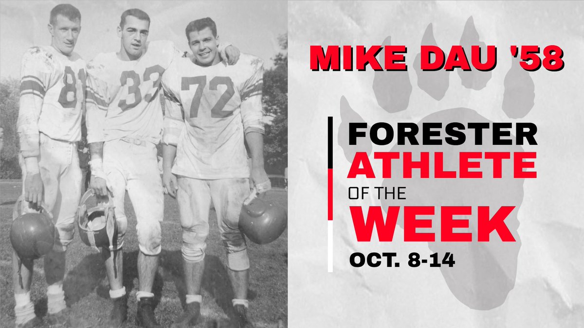lfc_athletics's tweet photo. Head Handball Coach Mike Dau '58 was named Forester Athlete of the Week for his performance in the football team's 20-12 victory over Wheaton College on October 12, 1957. To read more about Coach Day’s performance, click on the link below. #GoForesters 

 https://t.co/vrgknqMOra https://t.co/1B2CfEIDut