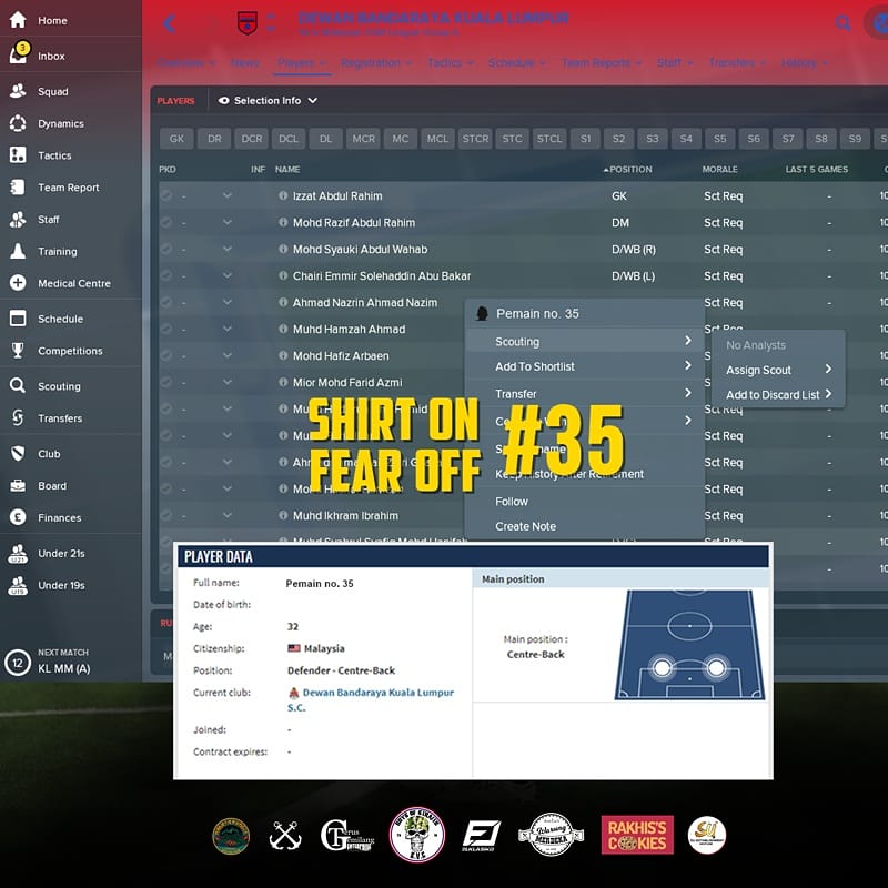 kvcfootballclub's tweet photo. Coach request player baru. So kena scout dan check data dgn ejen dulu.
#kvcfc #kvcfcfamilia https://t.co/IORkcsBloI