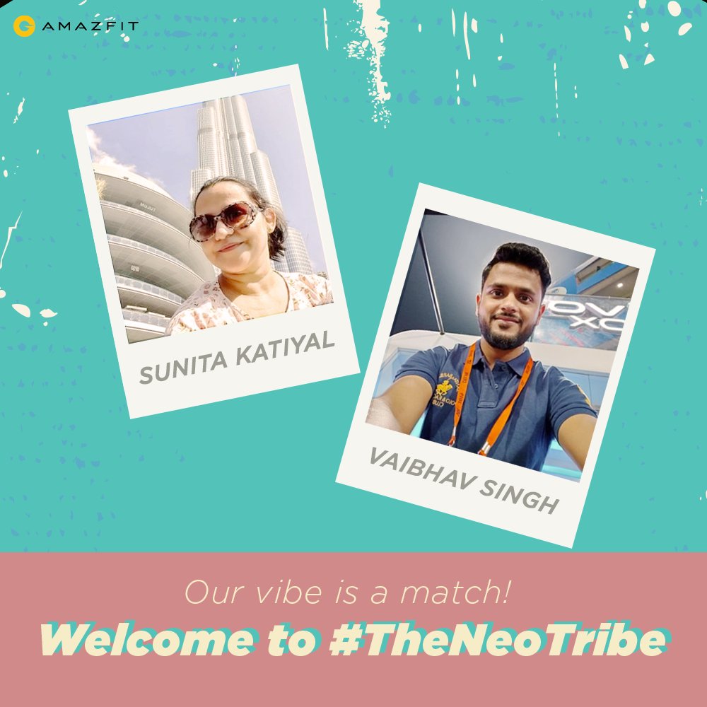 AmazfitIN's tweet photo. Welcome to the Tribe! Congratulations! 🎉
@sunitakatyal
@Vaibhvtweets
 
Now it is time to rule the vibe with your #AmazfitNeo.
Your retro package is ready to be shipped! 😃

#AmazfitNeo #RetroIsNeo #TheNeoTribe #GiveawayWinners #Congratulations #AmazfitIndia https://t.co/0FfZhPu8k4