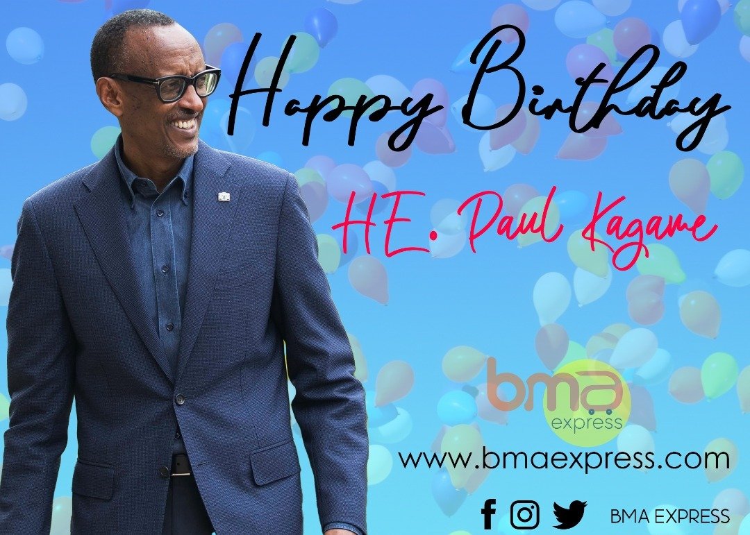 Happy birthday to H.E Paul Kagame the president of Rwanda a land of a thousand hills. We wish u all the best     
