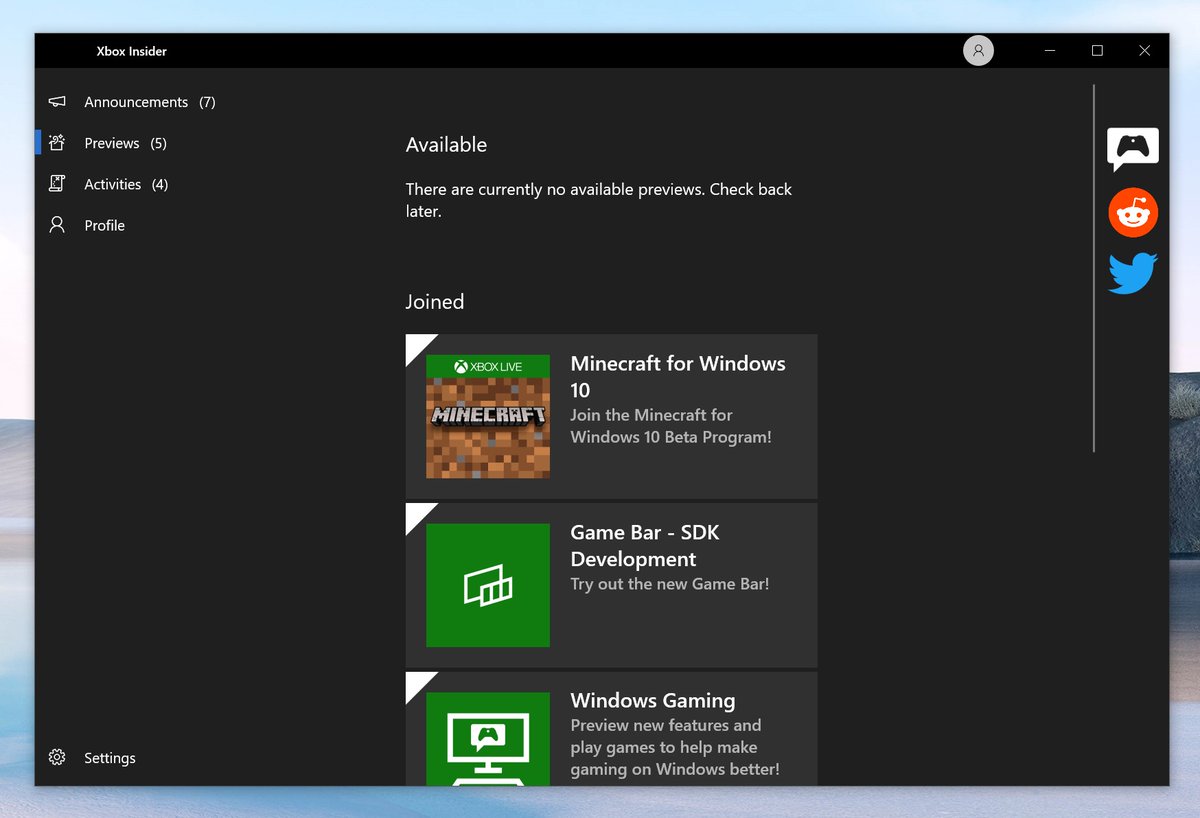 xbox insider app