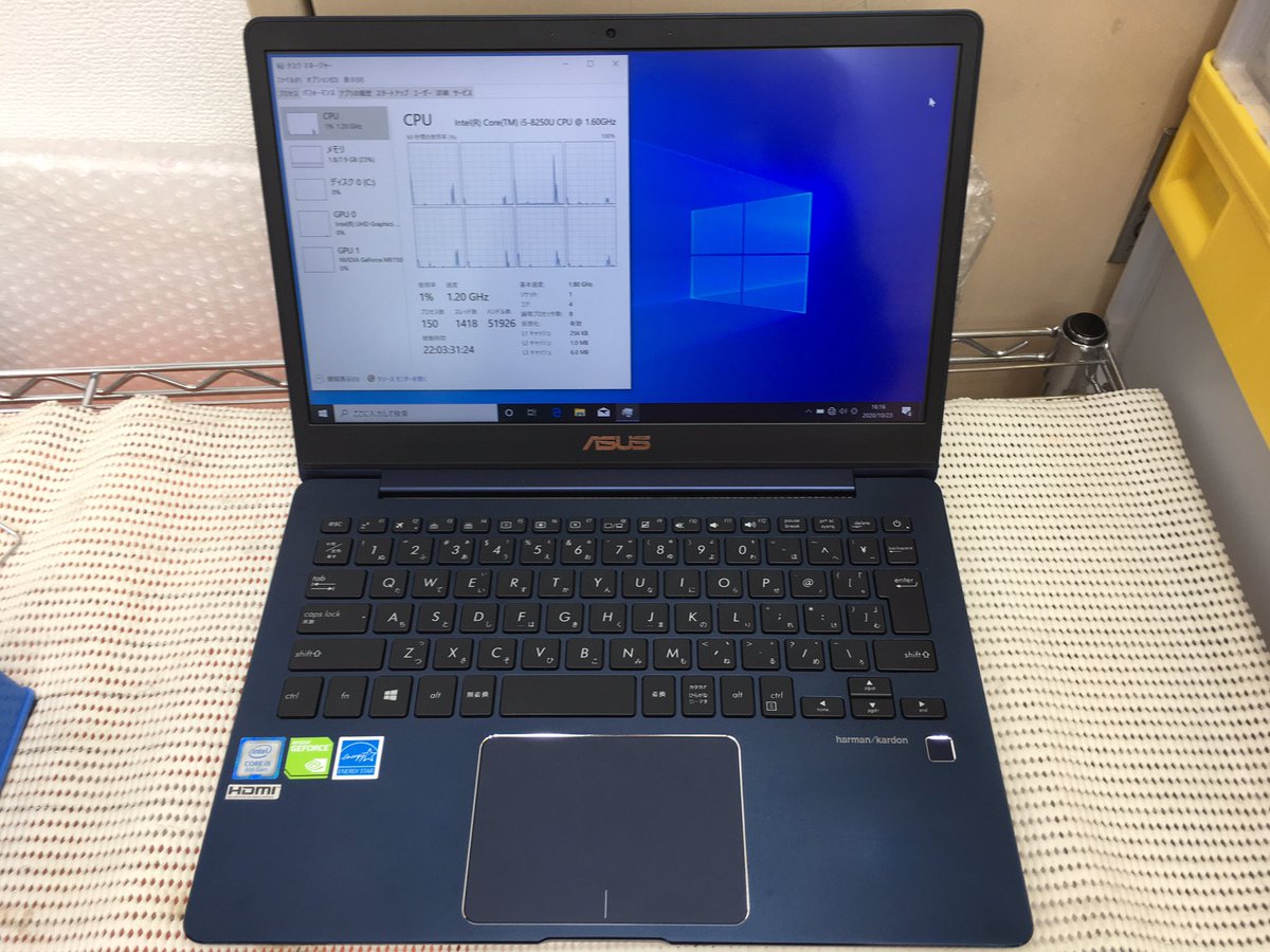 【ワオ……ゼン……】
シャイダーみたいなメタリックブルーがカッコイイ('q')
グラフィックにGeforce MX150を搭載してます。性能的にはGT1030くらいですかね?
在庫は1台です!
是非ぜひご検討下さい!
※バッテリーレポートはあくまで目安としてご参照下さい。
#PCコンフル #ASUS https://t.co/z1ioak4eFa