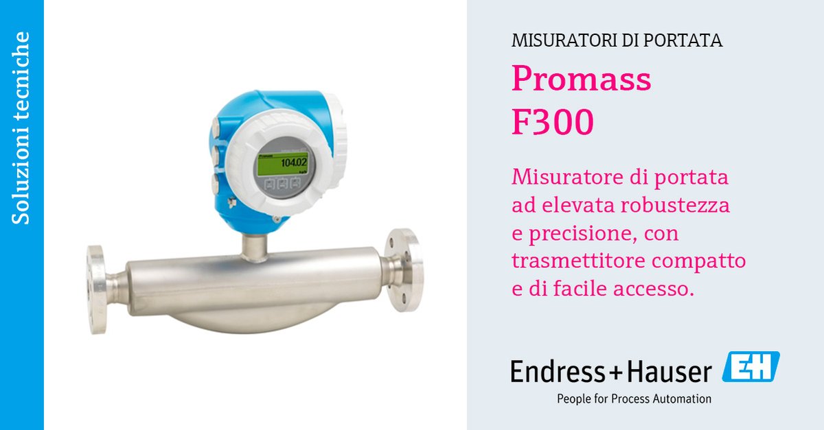 EndressHauserIT's tweet photo. 💡 #Promass F300 è un sensore estremamente preciso e robusto. Immune alle variazioni di viscosità, offre un'elevata flessibilità in termini di funzionamento e integrazione nel sistema. Contatta gli esperti #EndressHauser 👉🏻 https://t.co/XLXpqn46yP https://t.co/EdZzGhxN4U