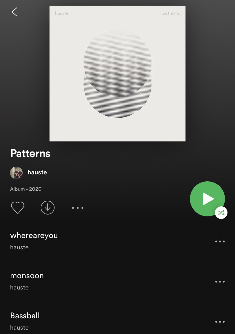 sorry to announce that patterns is unfortunately now out on all streaming platform😢